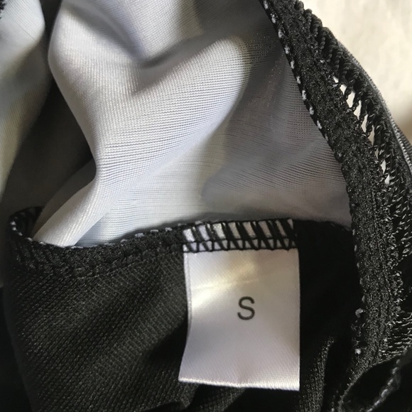 Black Floral One-Piece Swimsuit Cheeky Sm - Picture 4 of 10